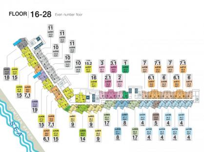 Copacabana Coral Reef  (RESALE 1 bed 13 floor)