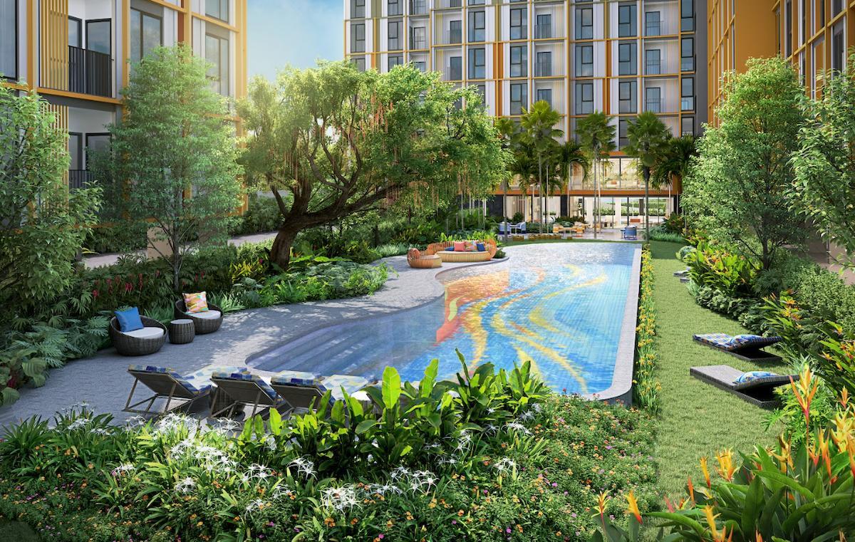 Продажа Квартира в Пхукет (Чалонг) — The Base Rise Phuket с бассейном - фото 4