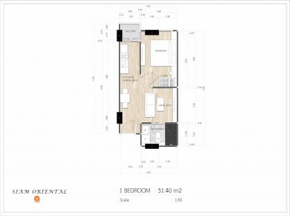 Siam Oriental Dream Pattaya Pratamnak (1 bedroom 5 floor)